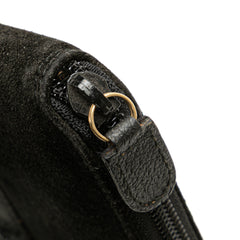 Suede Bamboo Wallet On Strap