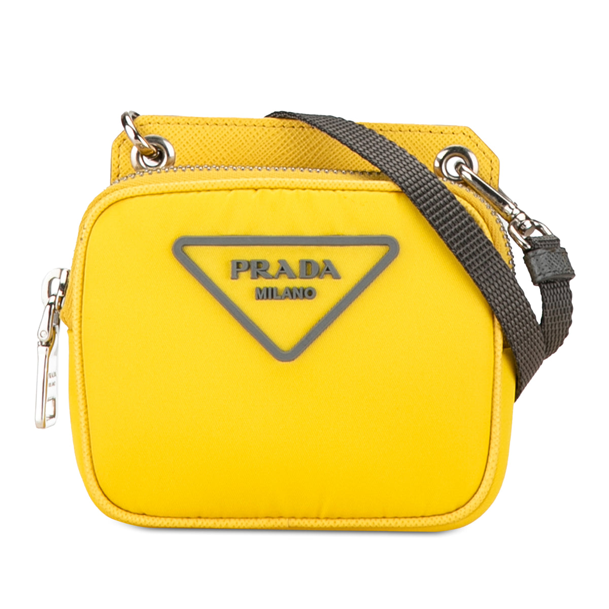 Saffiano Trimmed Tessuto Crossbody