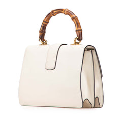 Medium Leather Bamboo Dionysus Web Satchel