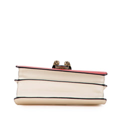 Medium Leather Bamboo Dionysus Web Satchel