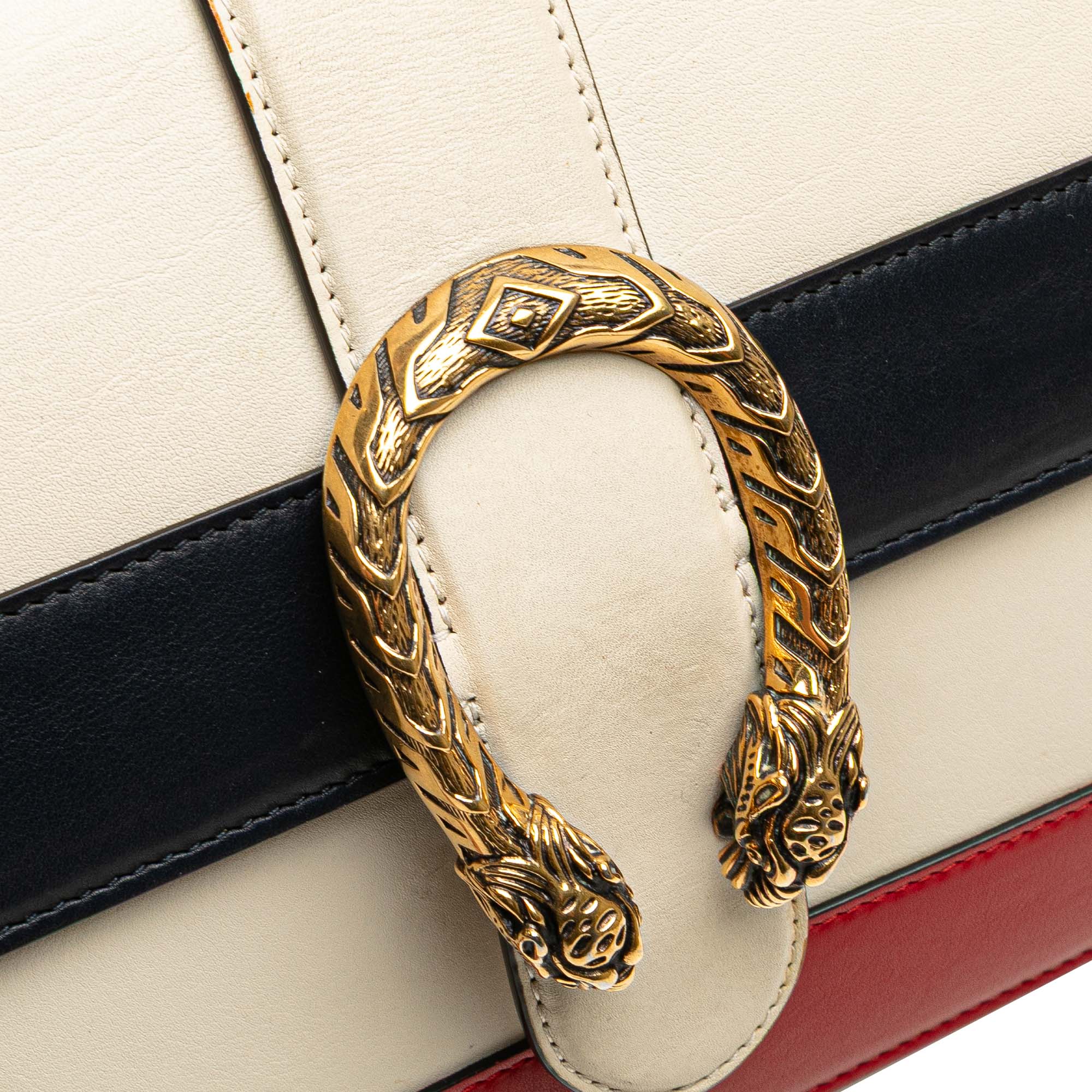 Medium Leather Bamboo Dionysus Web Satchel