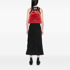 Large Shiny Quilted Calfskin 22 Backpack