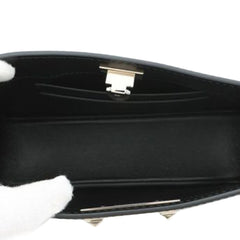 Calfskin Rockstud Flip Lock Crossbody