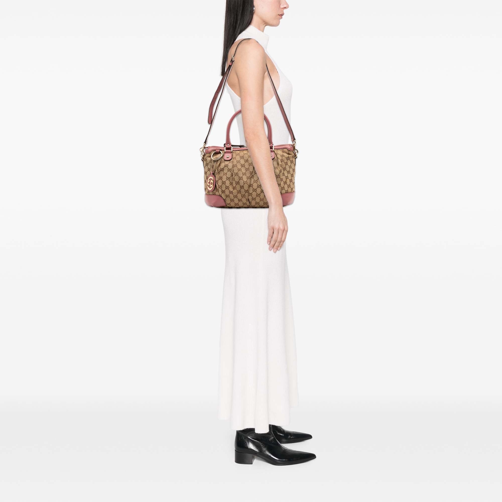GG Canvas Sukey Satchel