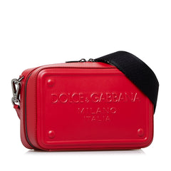 Embossed Logo Crossbody Bag