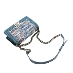 Medium Denim and Tweed Boy Bag