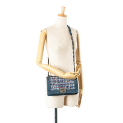 Medium Denim and Tweed Boy Bag