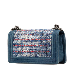 Medium Denim and Tweed Boy Bag