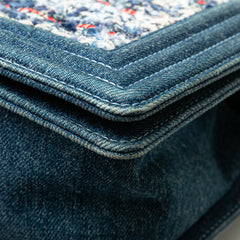 Medium Denim and Tweed Boy Bag