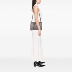 Small Leather Monogram Cabas Satchel