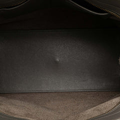 Small Leather Monogram Cabas Satchel
