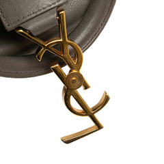 Small Leather Monogram Cabas Satchel