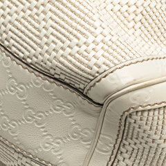 Medium Diamante Raffia Sukey Tote