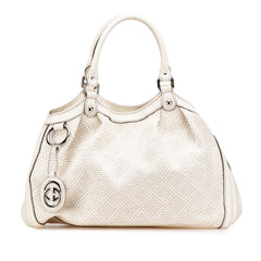 Medium Diamante Raffia Sukey Tote