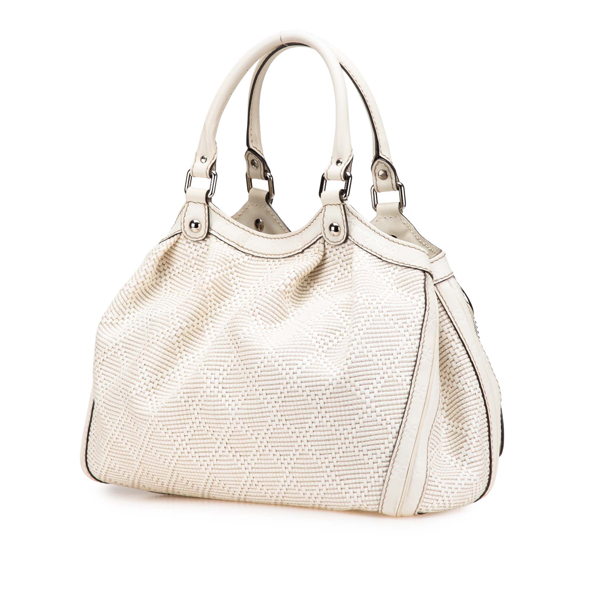 Medium Diamante Raffia Sukey Tote