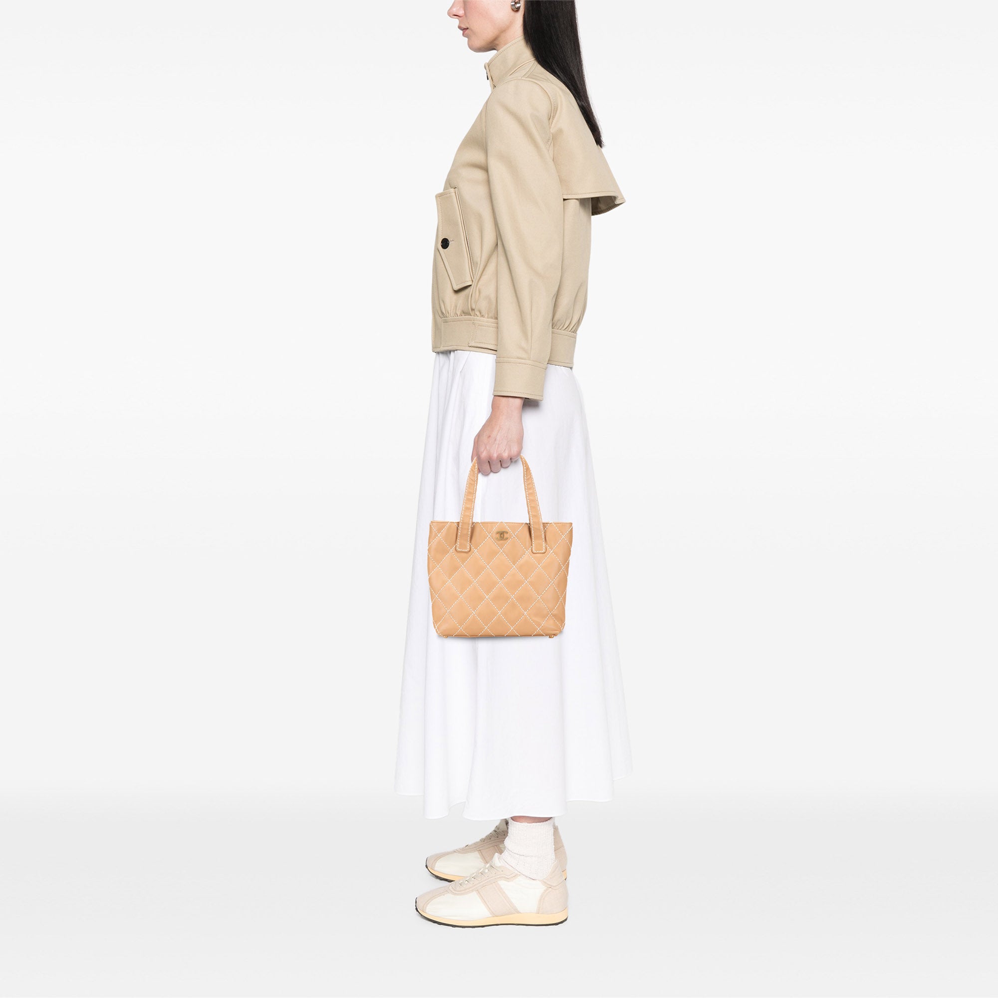 Small CC Calfskin Wild Stitch Tote