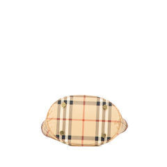 Haymarket Check Coated Canvas Bucket Bag
