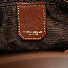 Haymarket Check Coated Canvas Bucket Bag