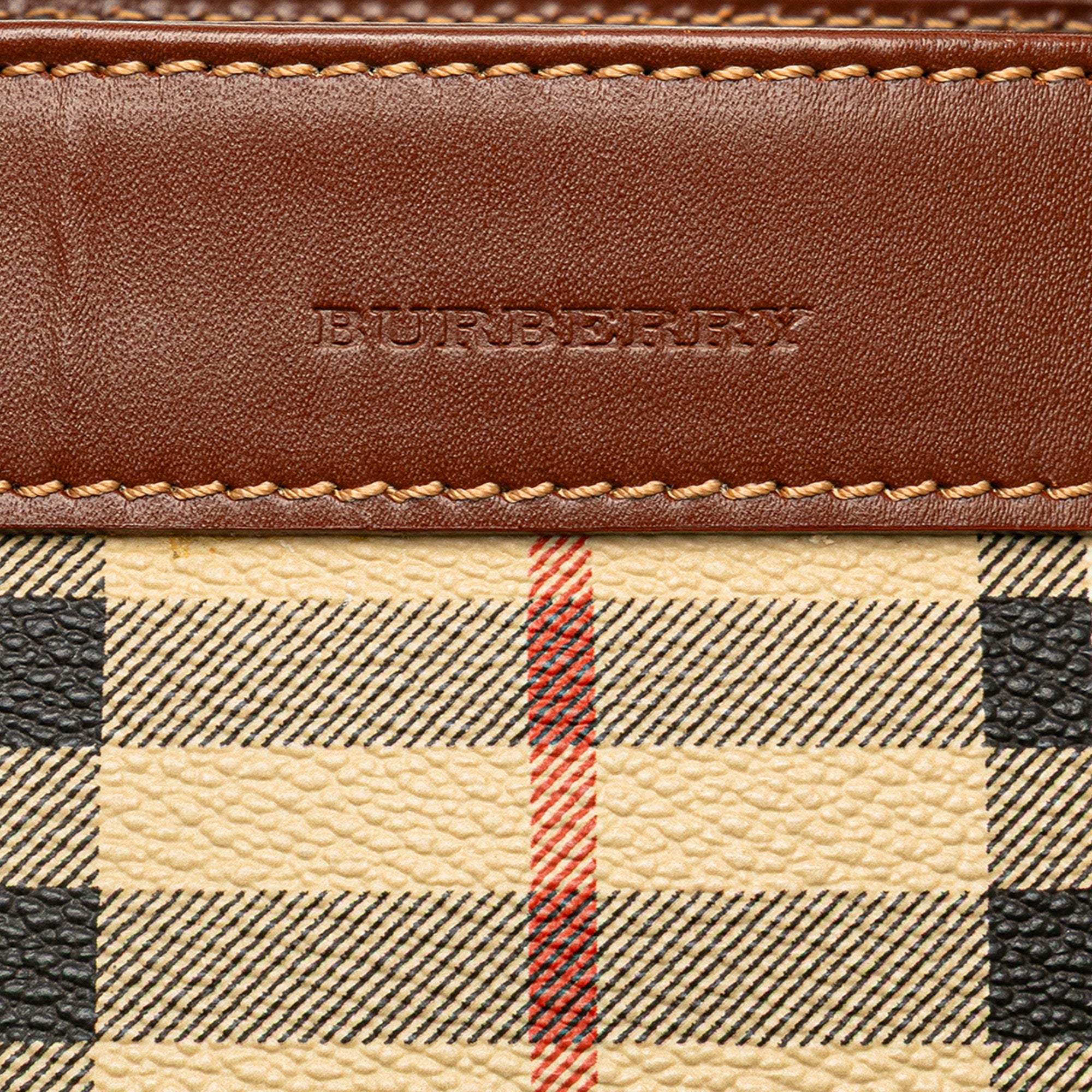 Haymarket Check Coated Canvas Bucket Bag