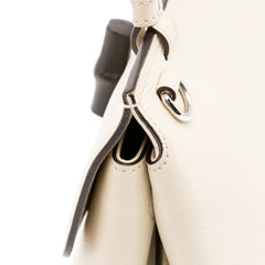 Small Leather Bamboo Daily Satchel