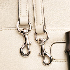Small Leather Bamboo Daily Satchel