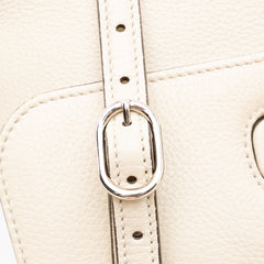 Small Leather Bamboo Daily Satchel