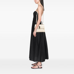 Small Leather Bamboo Daily Satchel