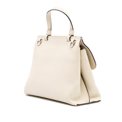 Small Leather Bamboo Daily Satchel