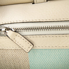 Small Leather Bamboo Daily Satchel