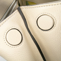 Small Leather Bamboo Daily Satchel