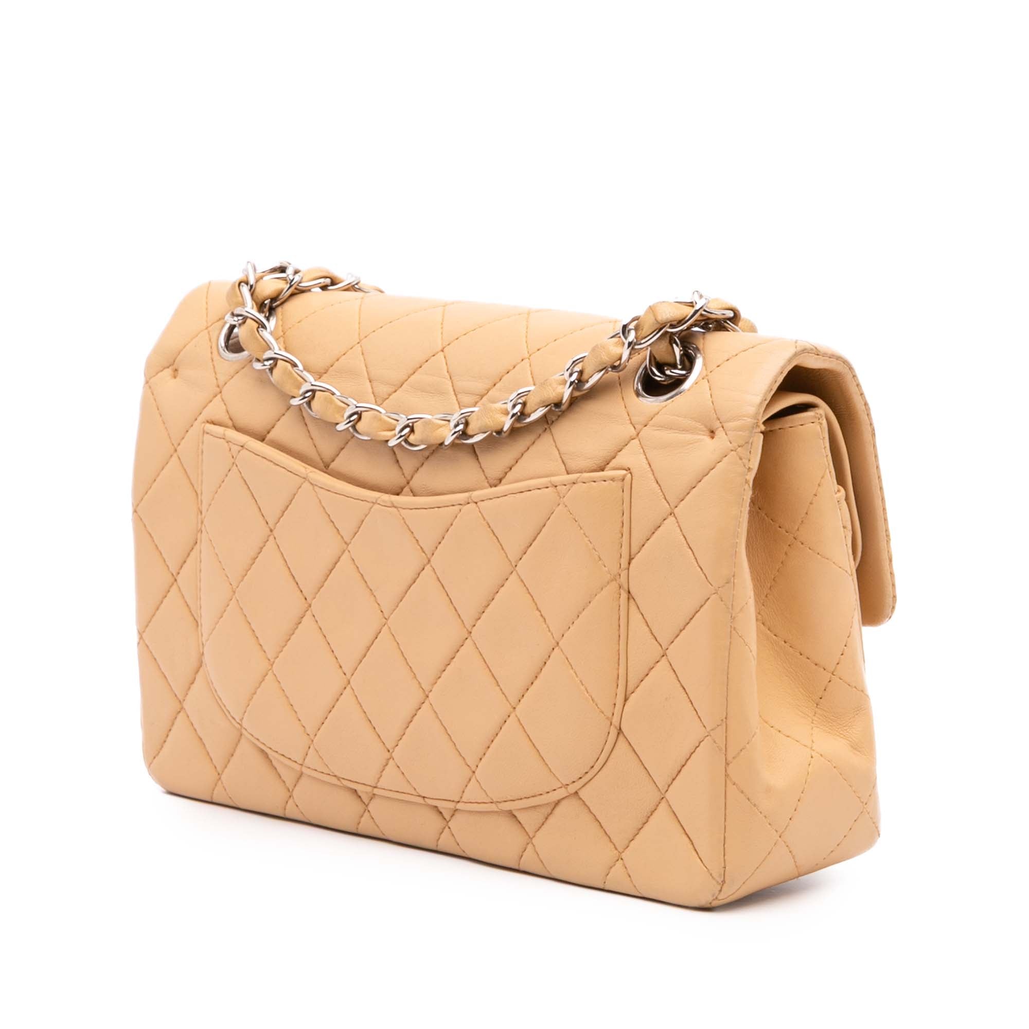 Small Classic Lambskin Double Flap