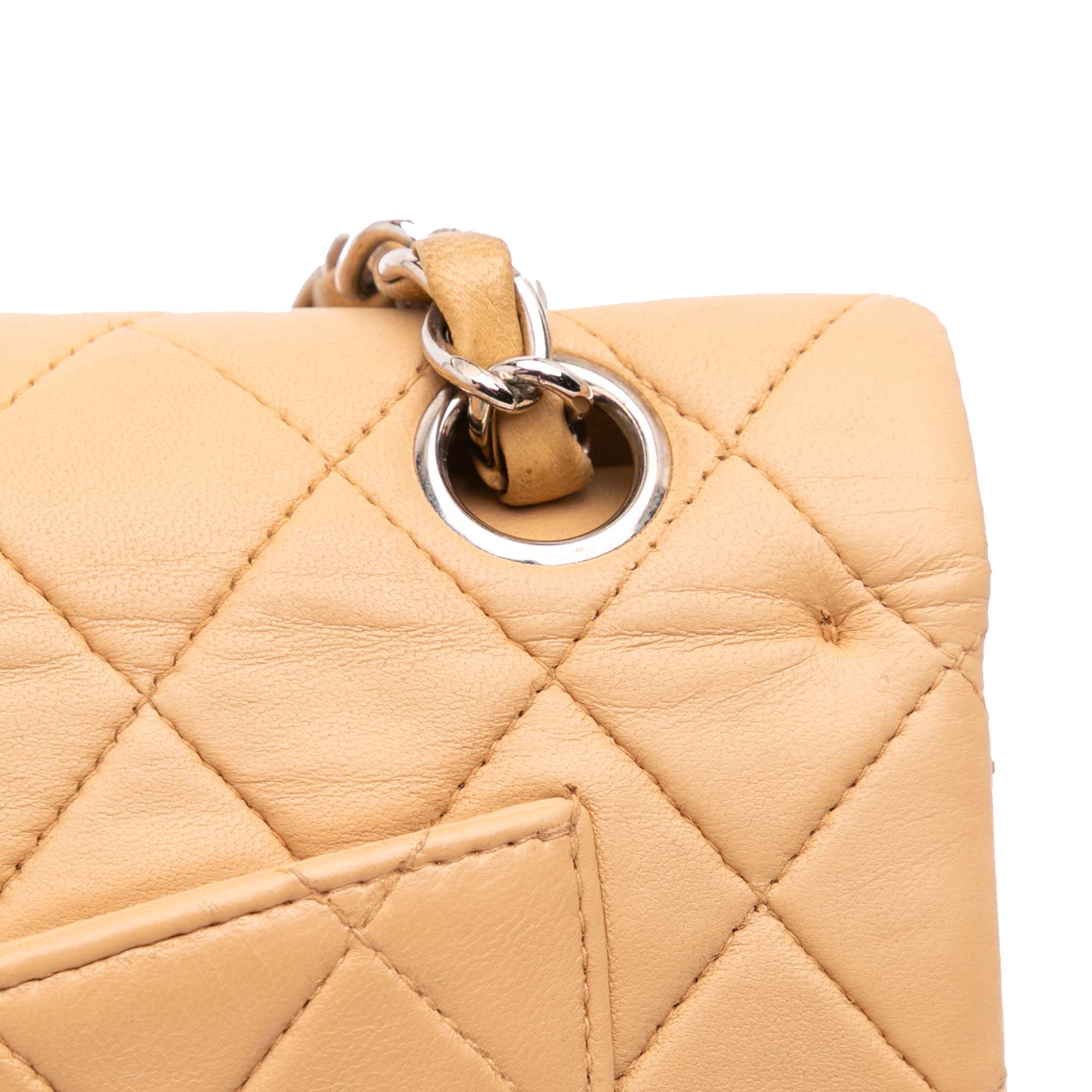 Small Classic Lambskin Double Flap