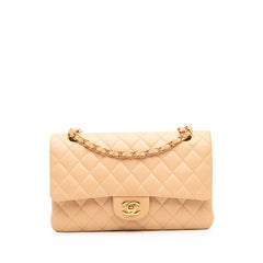 Medium Classic Lambskin Double Flap