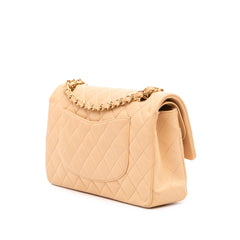 Medium Classic Lambskin Double Flap