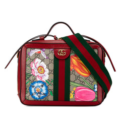 Small GG Supreme Flora Ophidia Satchel