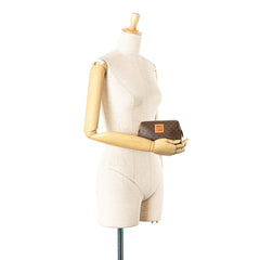 Macadam Coated Canvas Pouch
