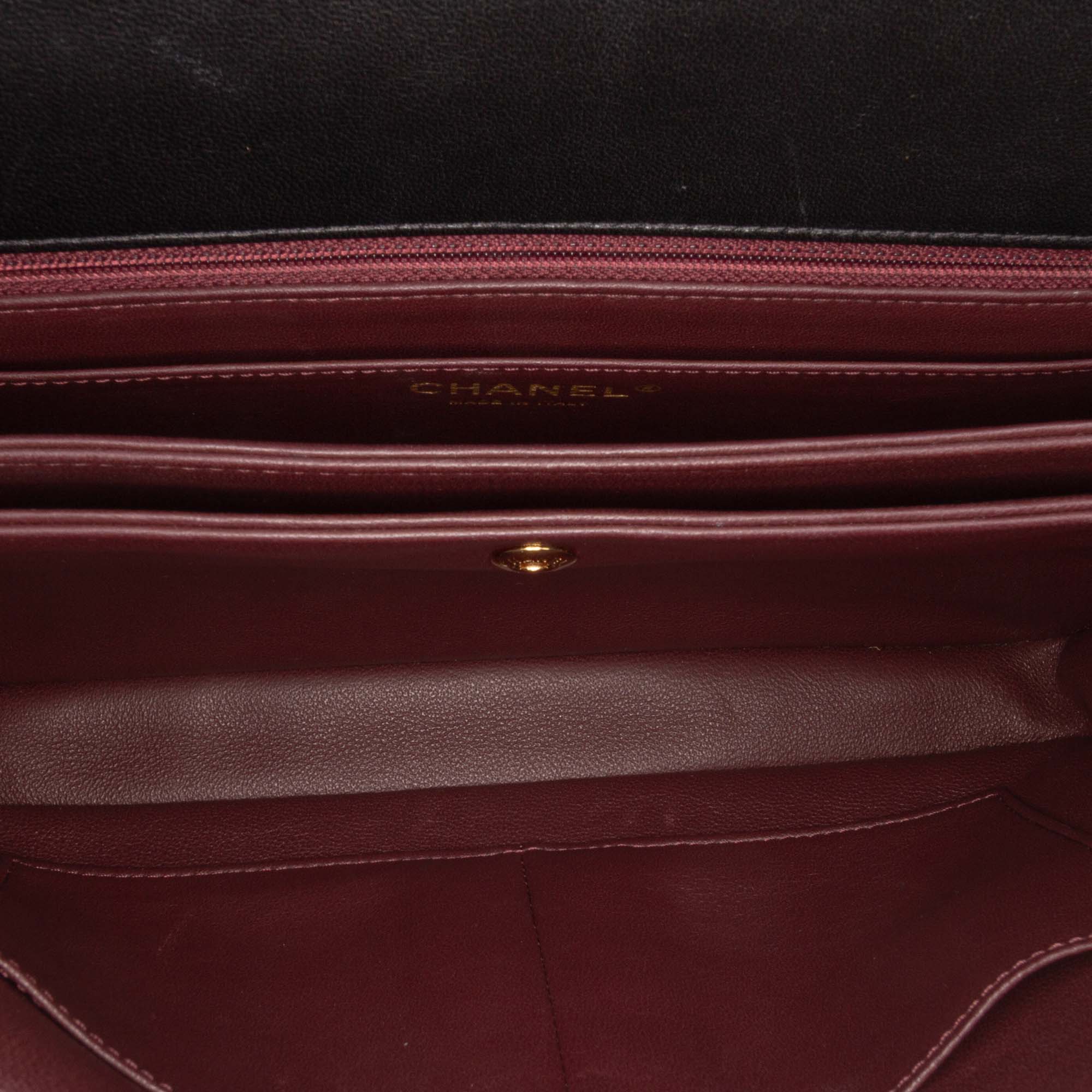 Diagonal Quilted Lambskin CC Signature Flap