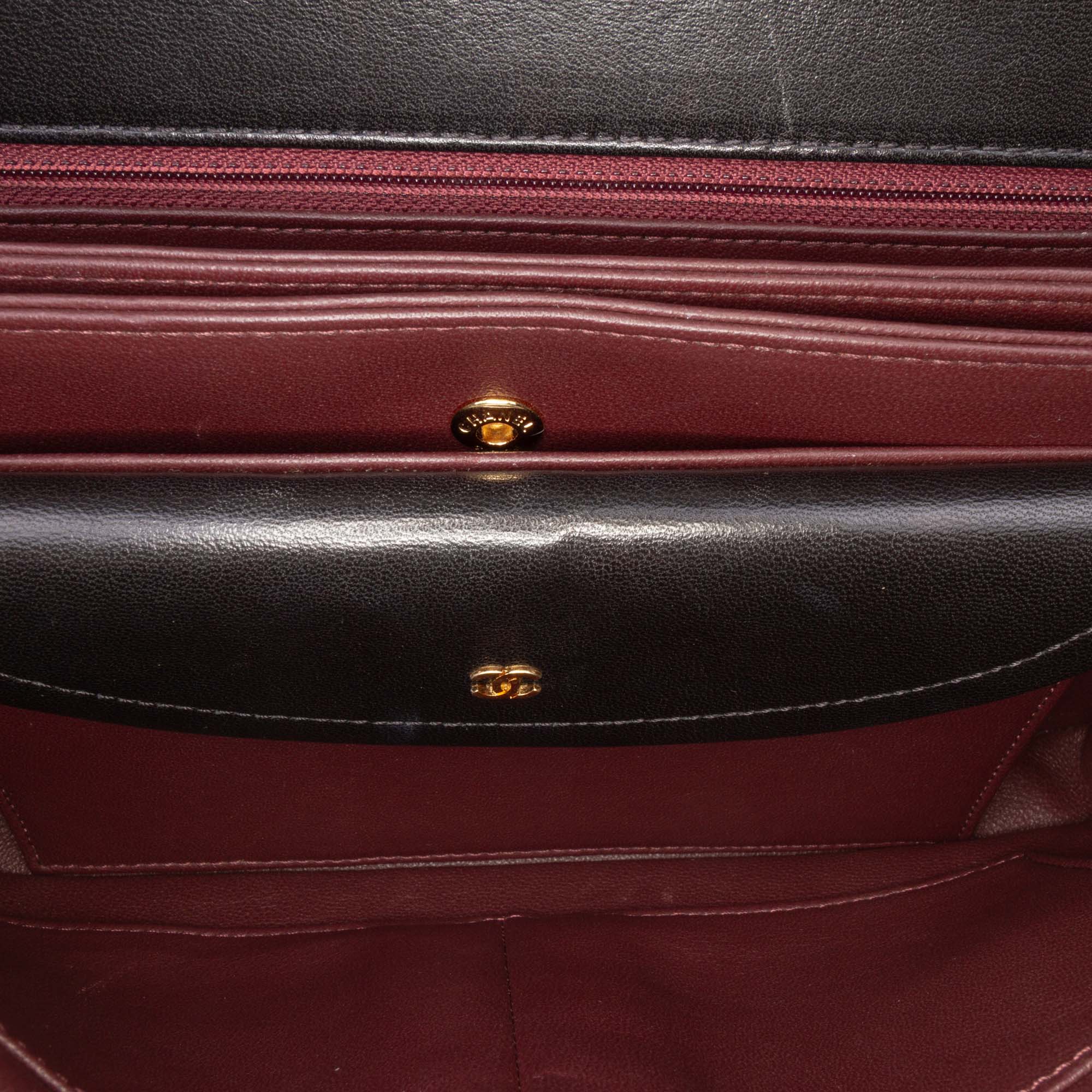 Diagonal Quilted Lambskin CC Signature Flap
