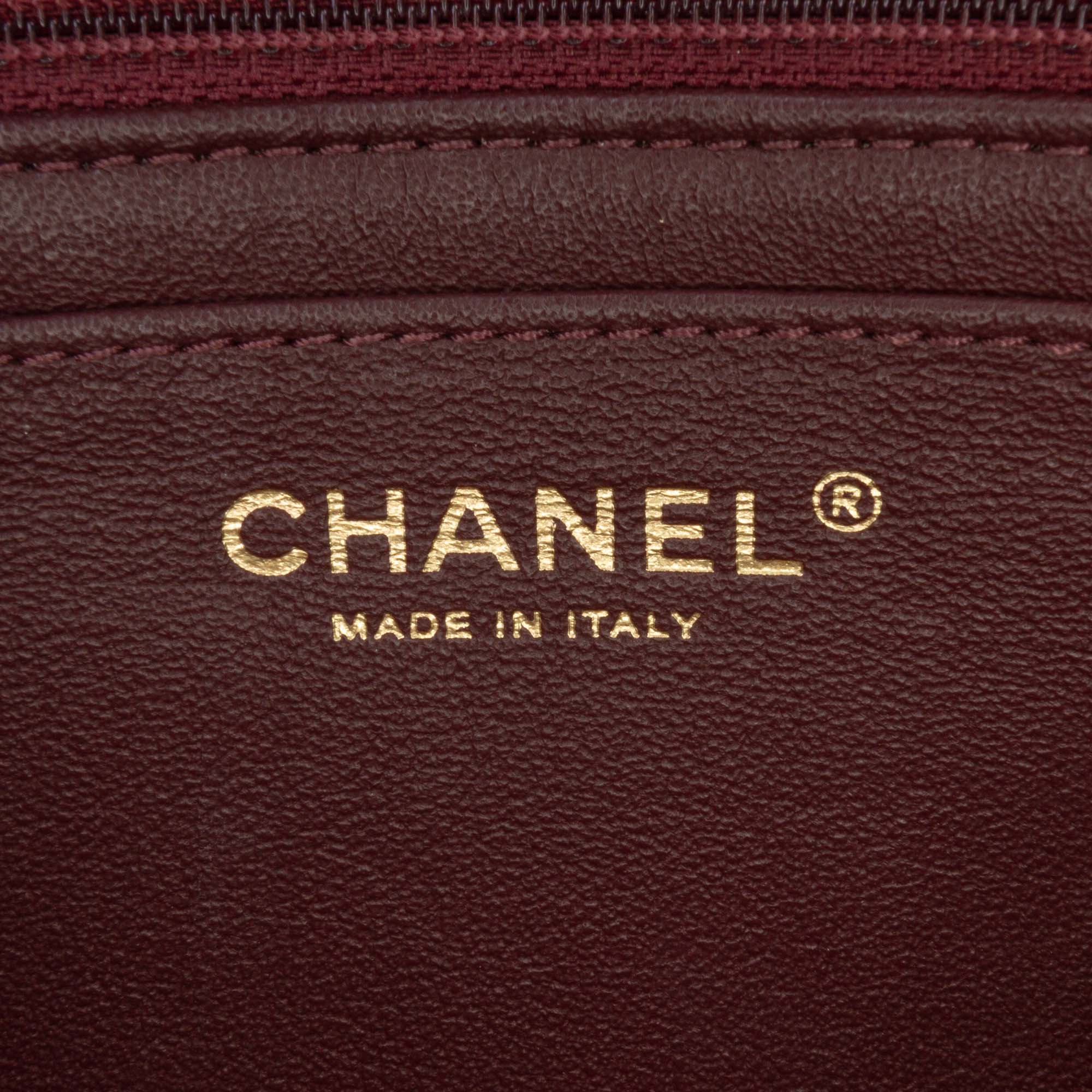 Diagonal Quilted Lambskin CC Signature Flap