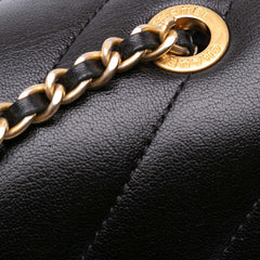 Diagonal Quilted Lambskin CC Signature Flap