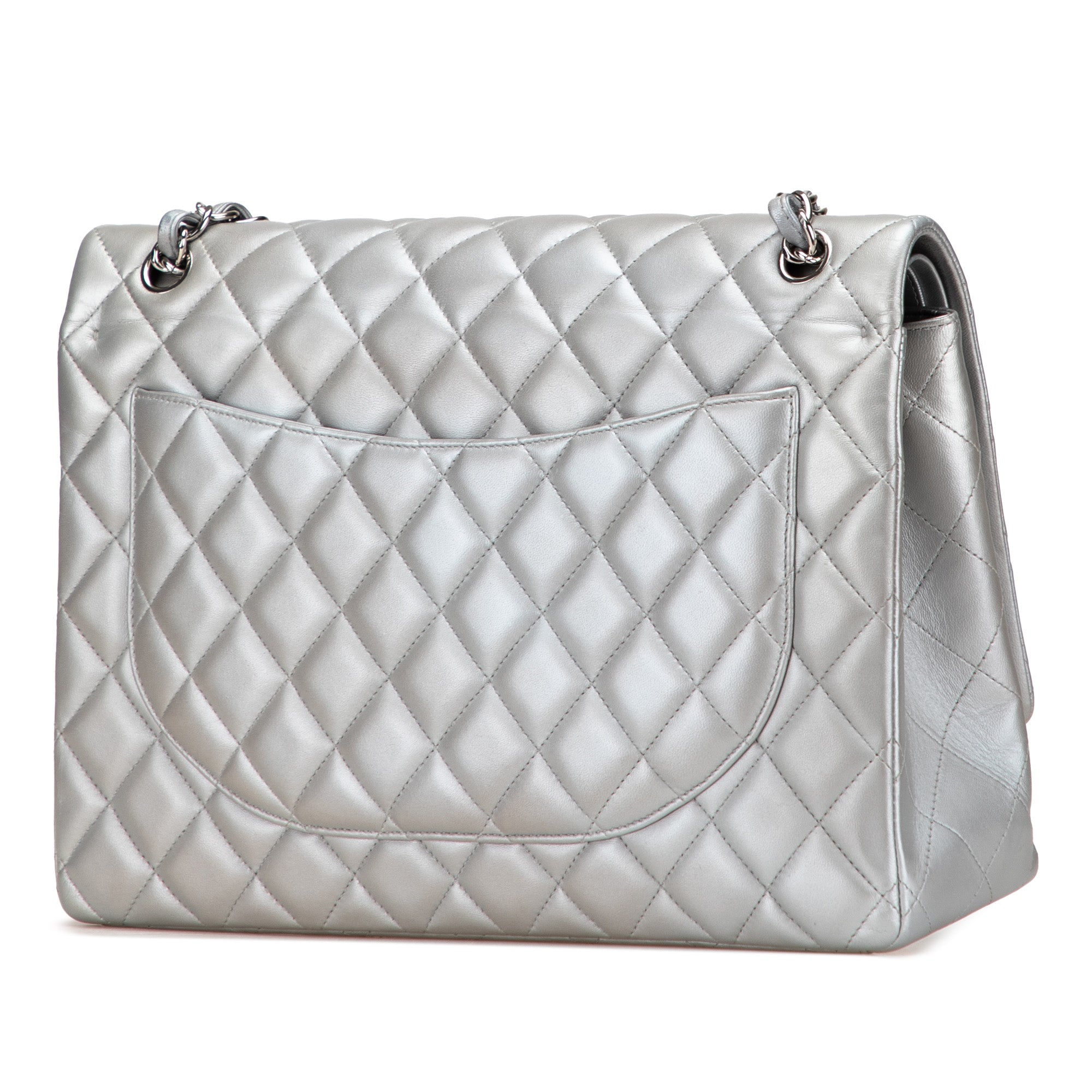 Maxi Classic Lambskin Double Flap
