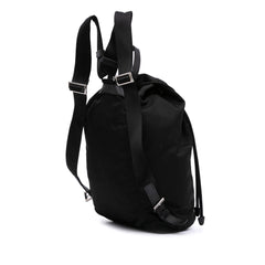 Saffiano Trimmed Tessuto Drawstring Backpack