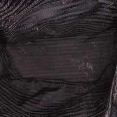 Saffiano Trimmed Tessuto Drawstring Backpack