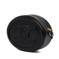 Small Calfskin Cuir Triomphe Oval Crossbody