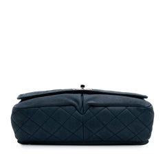 Large Quilted Nubuck Natural Beauty Split Pocket Flap