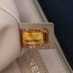 Large Quilted Nubuck Natural Beauty Split Pocket Flap