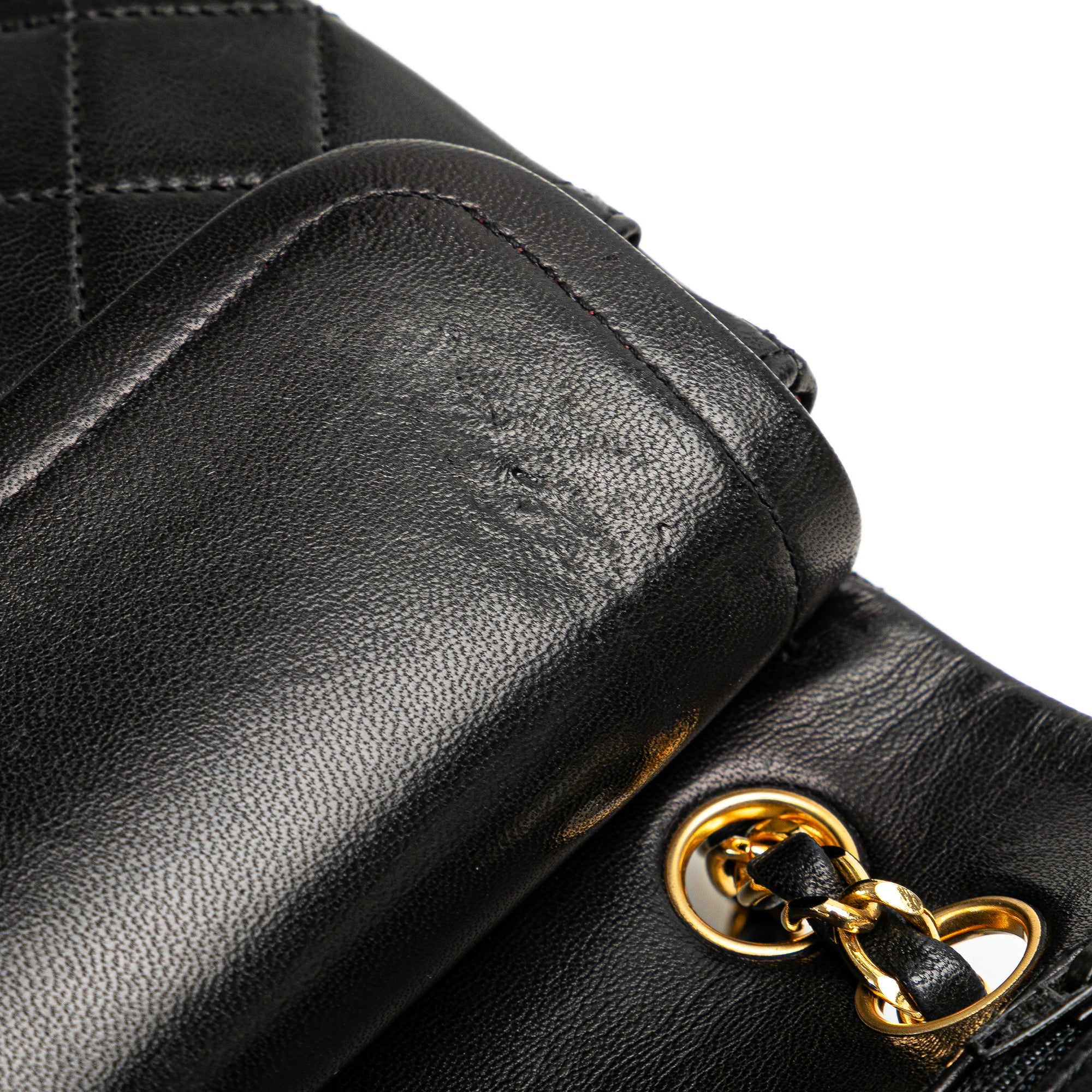 Small Classic Lambskin Double Flap