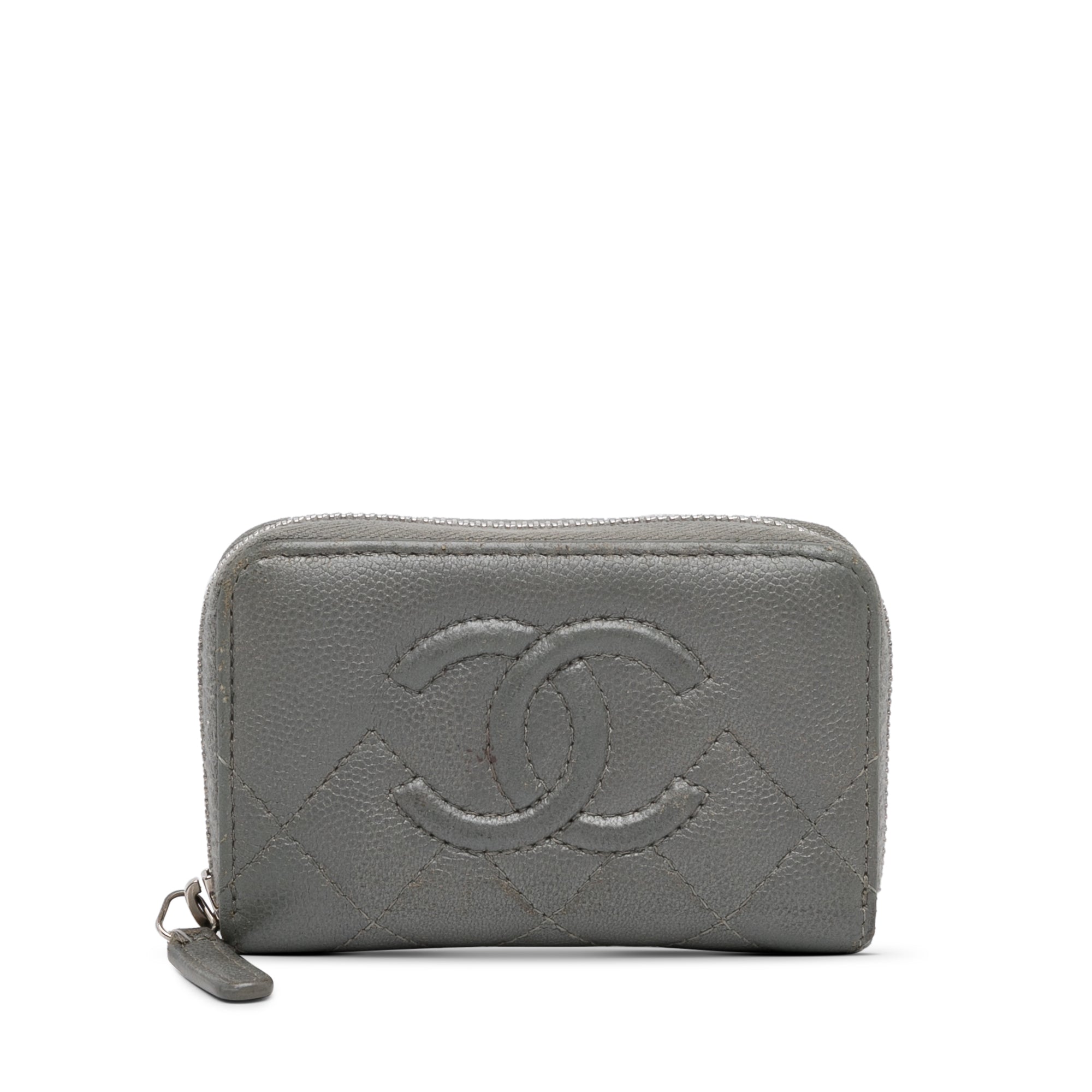 CC Caviar Zip Coin Pouch