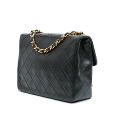 Mini Square Classic Lambskin Leather Single Flap Bag