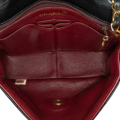 Mini Square Classic Lambskin Leather Single Flap Bag